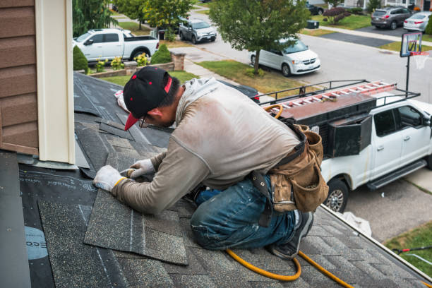 Professional Metal Roofing technician working in Canton, MA